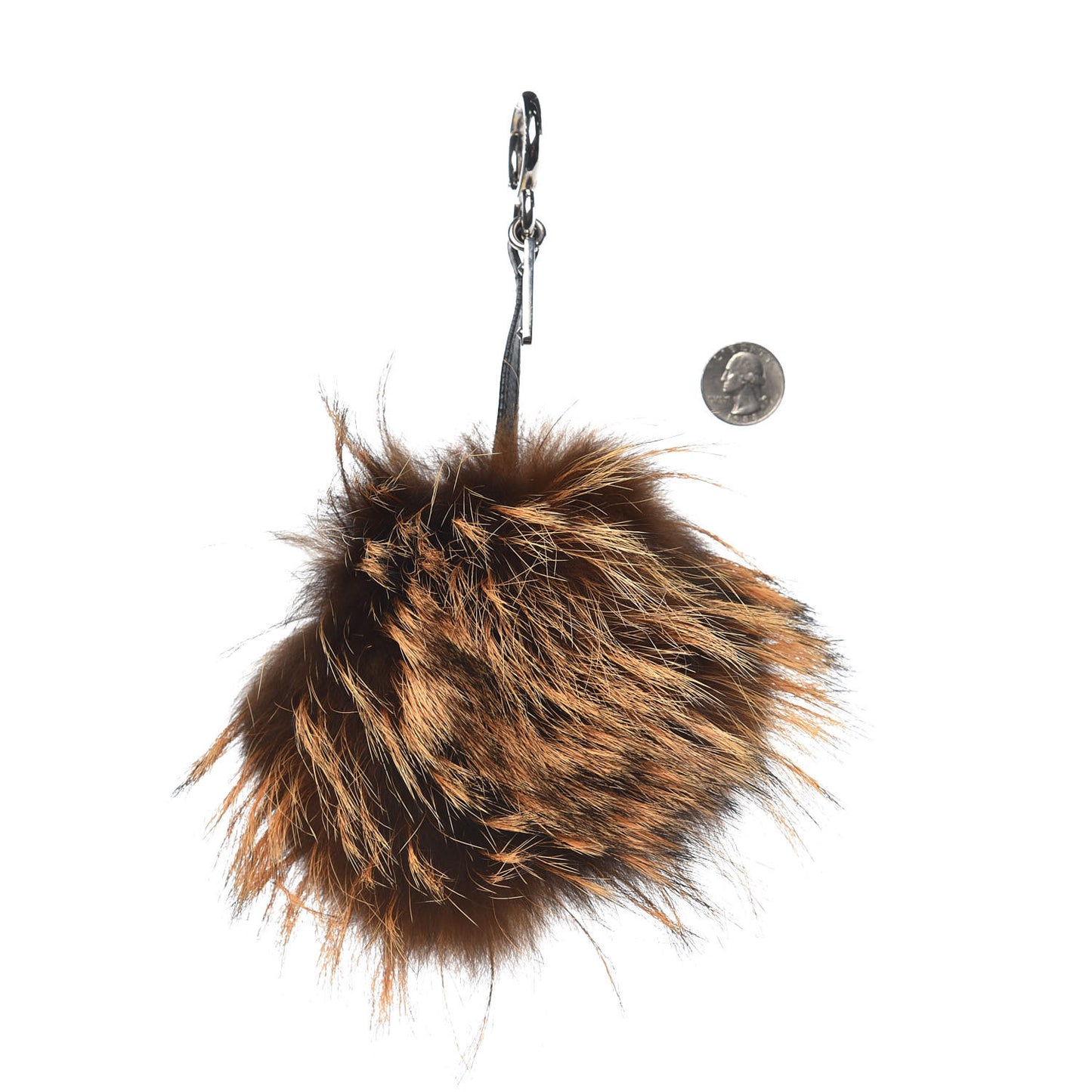 Fox Mink Rabbit Fur Vitello Flamingo Kooky Monster Bag Bug Charm Zucca Multicolor Black