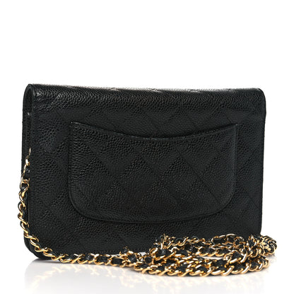 Chanel Caviar Quilted Wallet on Chain WOC Black 3 of 11