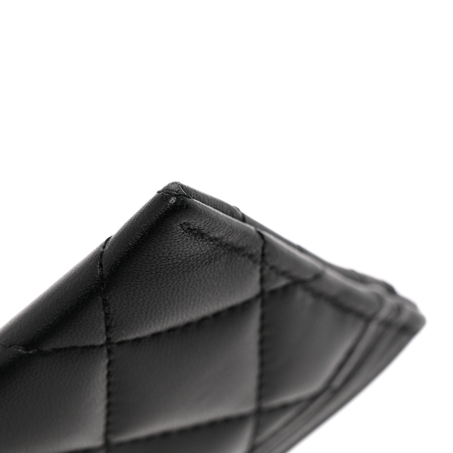 Chanel Lambskin Quilted Card Holder Black 22 of 22
