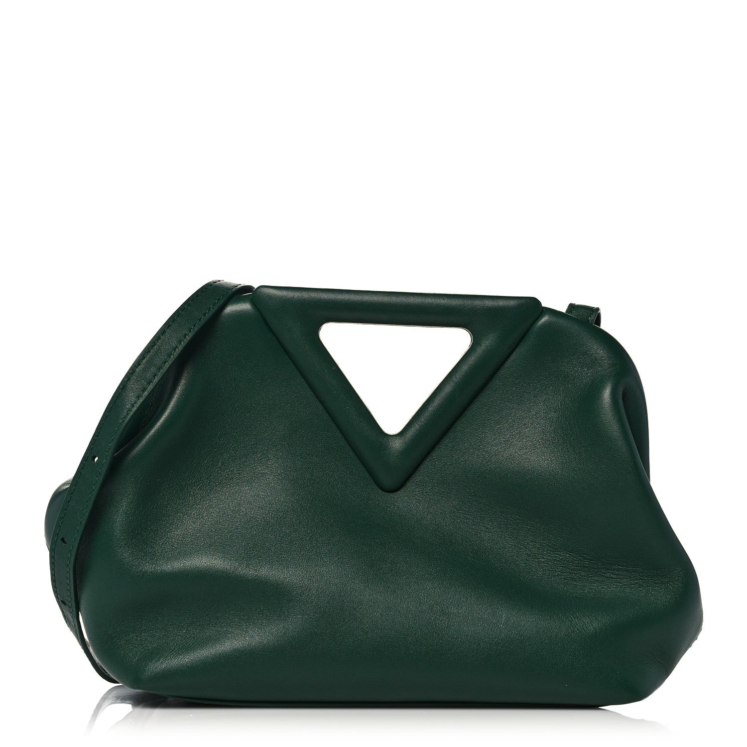 Bottega Veneta Calfskin Small The Point Triangle Bag Raintree 1 of 13