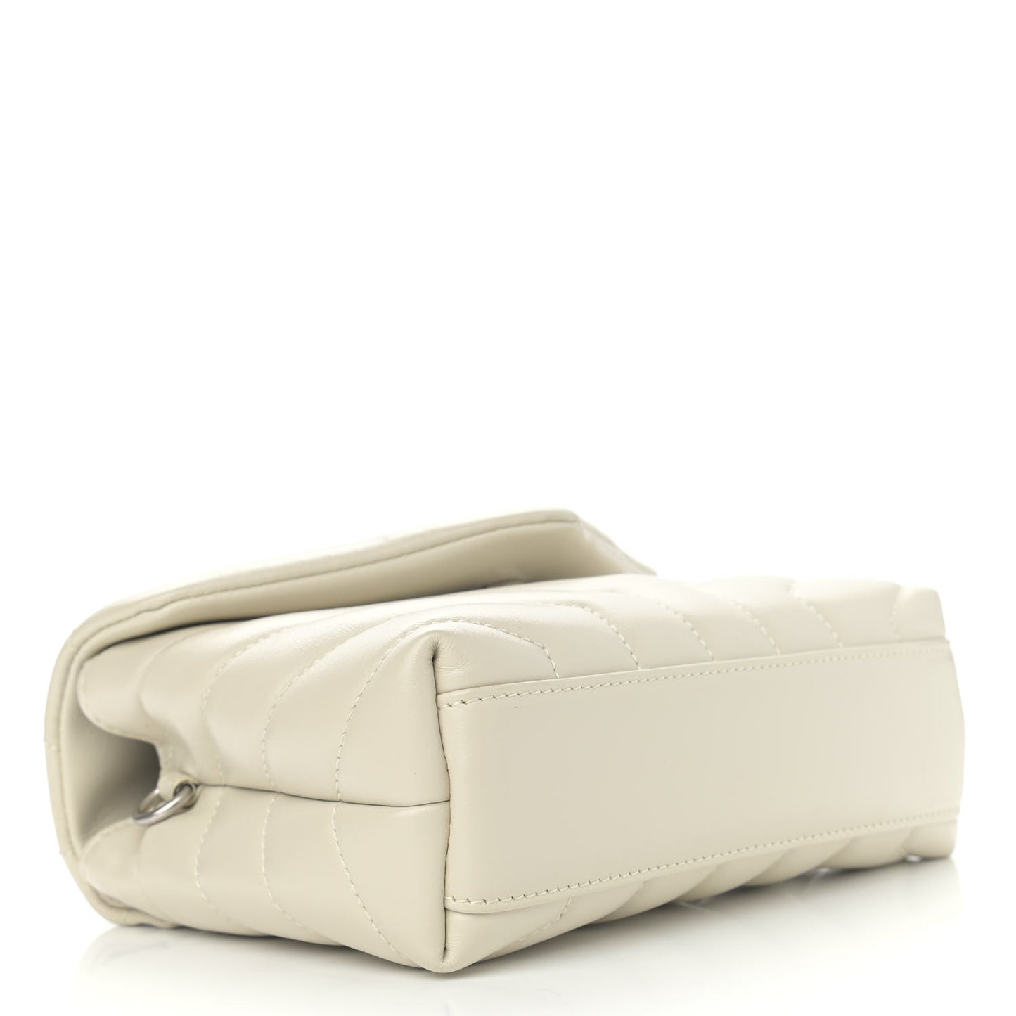 Calfskin Y Quilted Monogram Toy Loulou Crossbody Bag Ivory