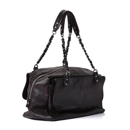 Chanel Glazed Caviar Pocket In The City Tote Brown 2 of 5