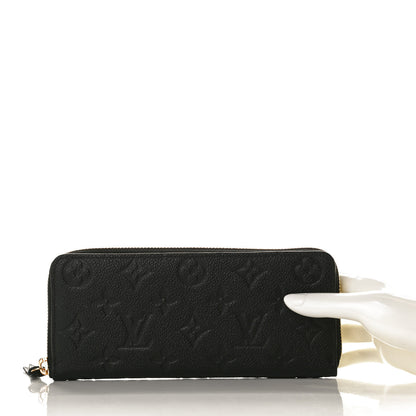 Louis Vuitton Empreinte Clemence Wallet Black 2 of 11