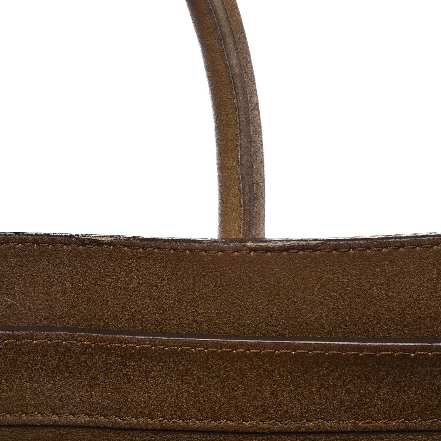 Celine Calfskin Linen Mini Tri-Color Luggage Khaki 14 of 22