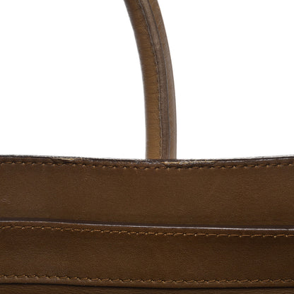 Celine Calfskin Linen Mini Tri-Color Luggage Khaki 14 of 22