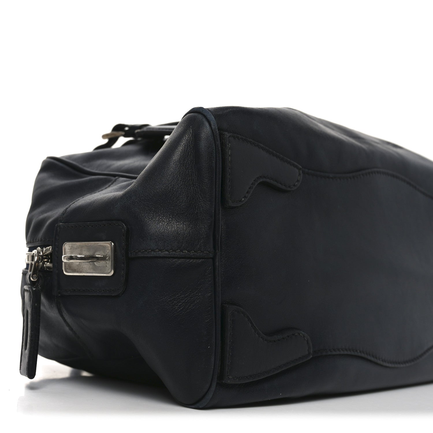 Prada Box Embossed Logo Bowler Black 7 of 8