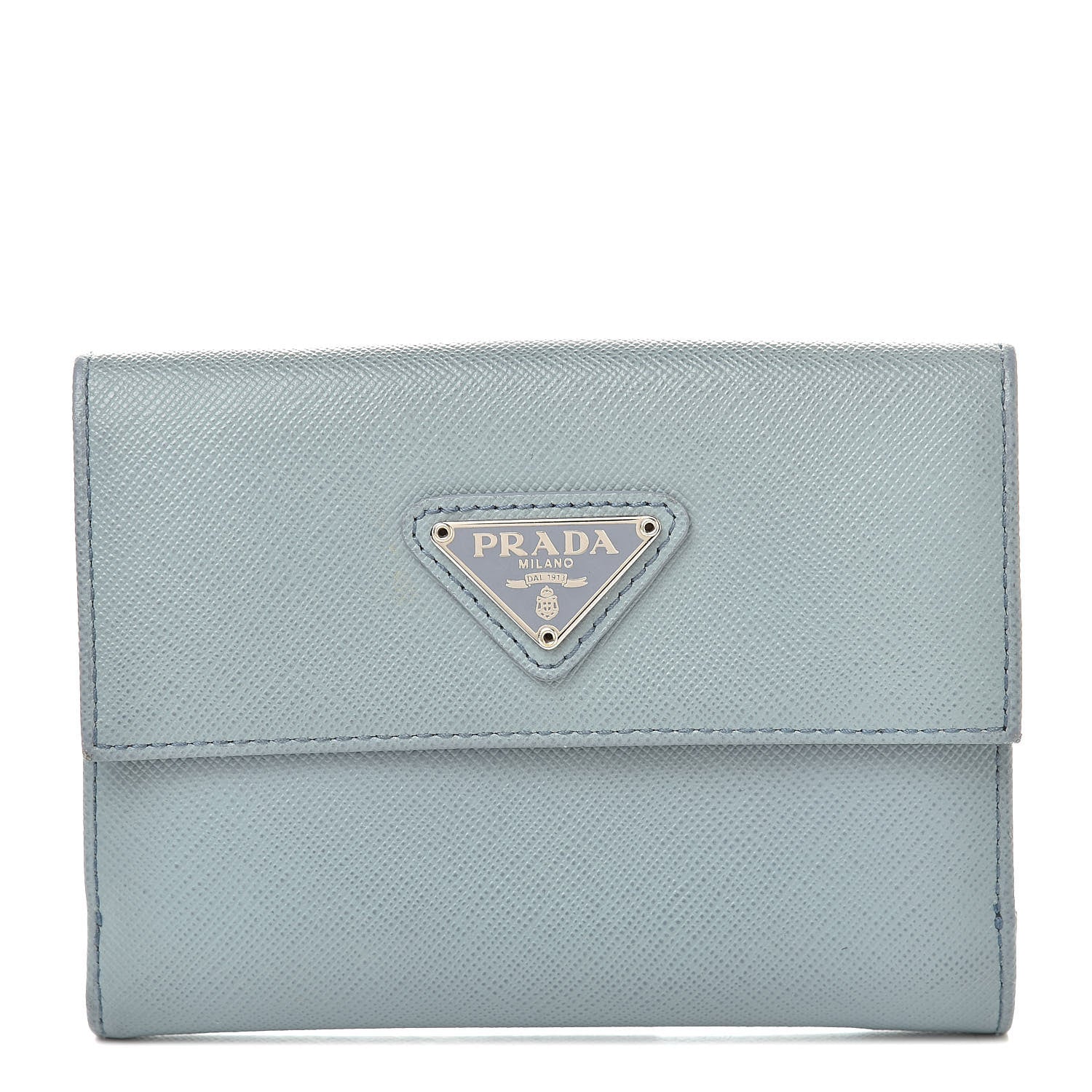 Prada Saffiano French Wallet Pervinca 1 of 11