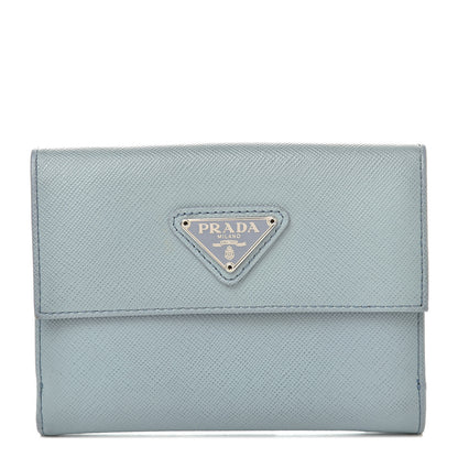 Prada Saffiano French Wallet Pervinca 1 of 11