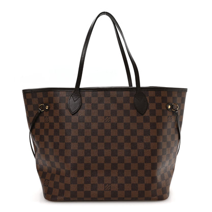 Louis Vuitton Damier Ebene Neo Neverfull MM Rose Ballerine 1 of 10