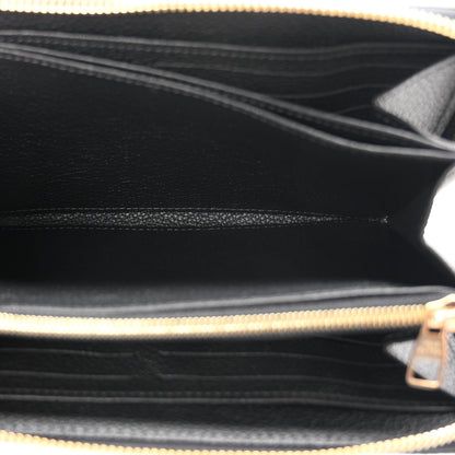 Louis Vuitton Empreinte Monogram Giant Zippy Wallet Black Beige 5 of 6
