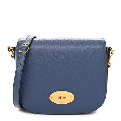 Mulberry Small Classic Grain Calfskin Small Darley Satchel Pale Navy 1 of 10