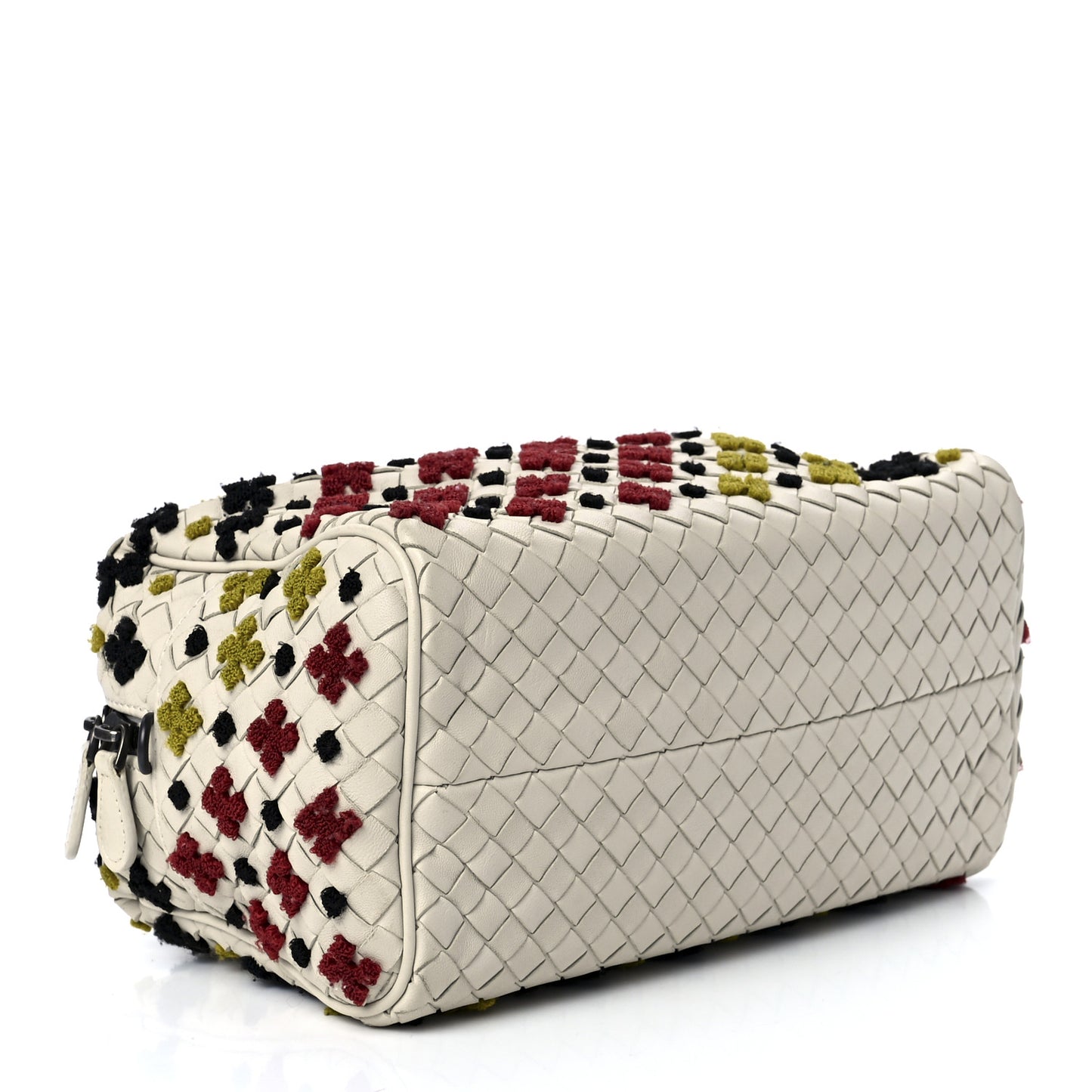 Nappa Intrecciato Mosaic Boston Mist Brique Black
