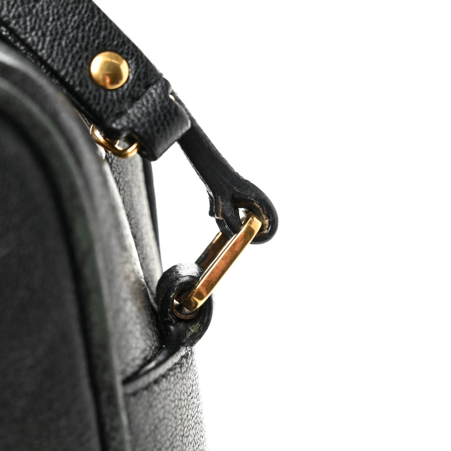 Saint Laurent Grained Lambskin Monogram Lou Camera Bag Black 12 of 12