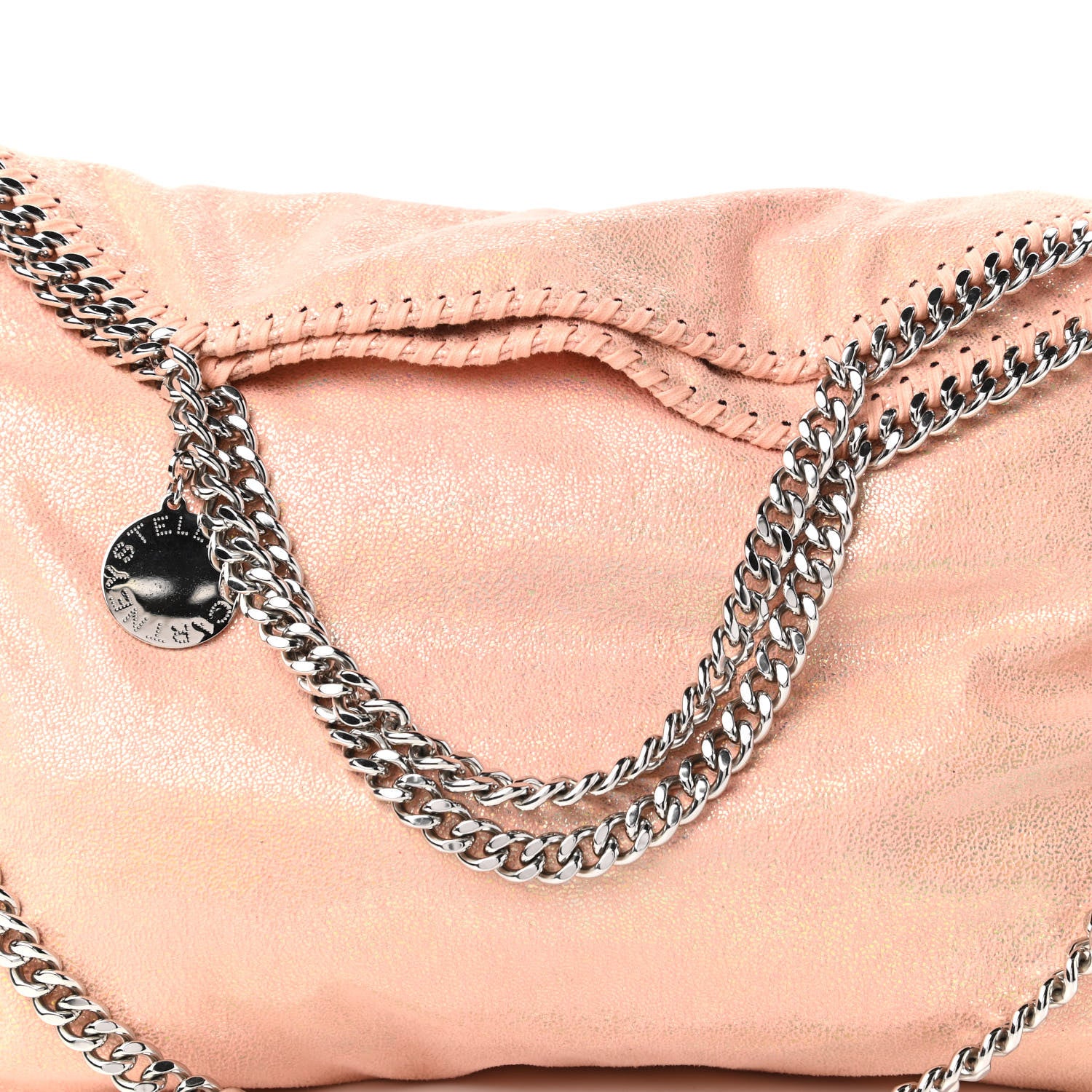 Stella McCartney Metallic Shaggy Deer Falabella Fold Over Tote Copper 11 of 11