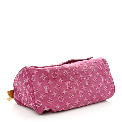 Louis Vuitton Monogram Denim Neo Speedy Fuchsia 4 of 15
