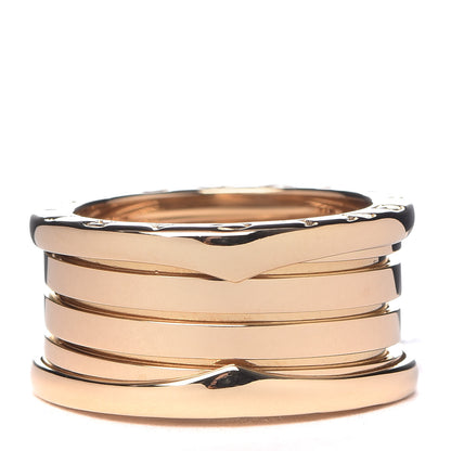 Bulgari 18K Yellow Gold B.Zero1 Four-Band Ring 54 6.75 1 of 6