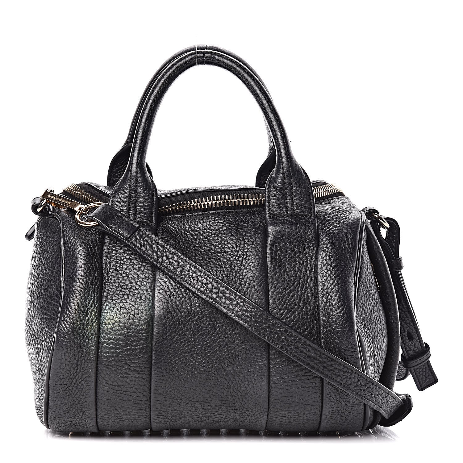 Alexander Wang Pebbled Lambskin Rockie Black Pale Gold Hardware 1 of 15