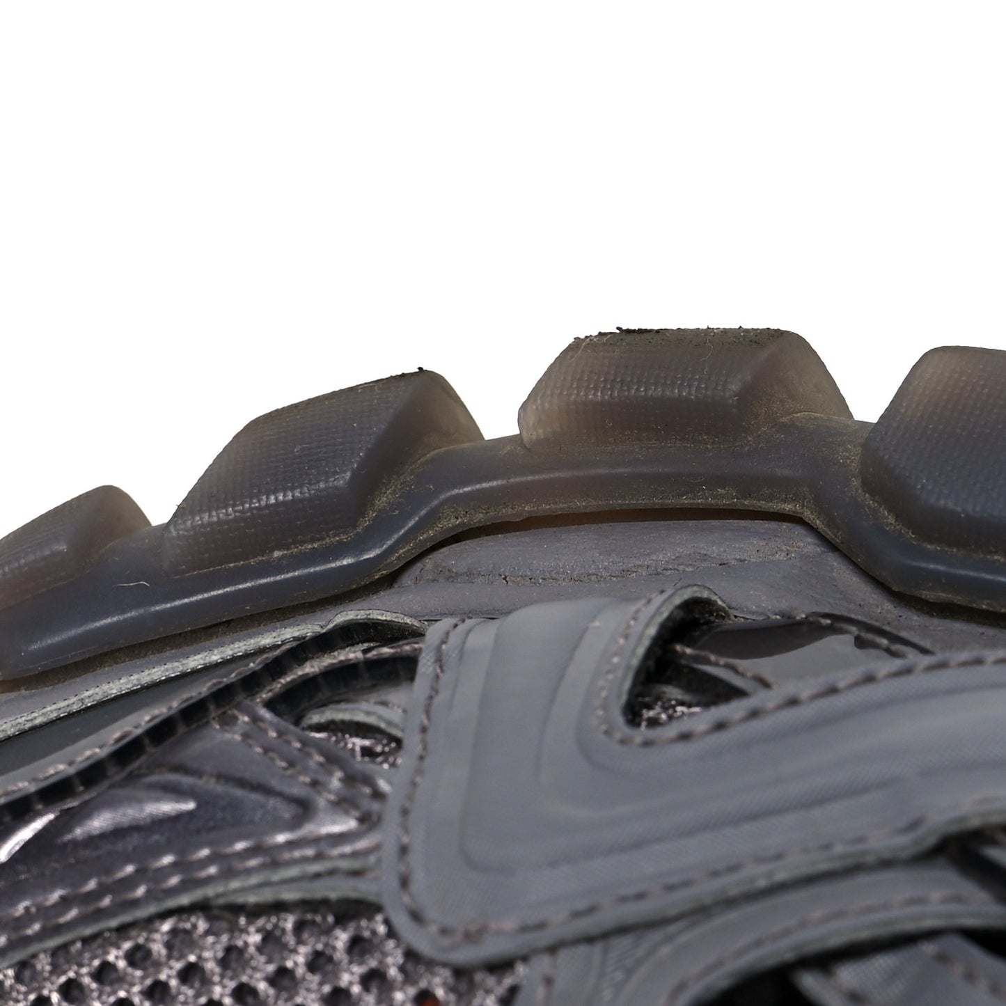 Rubber Mesh Monocolor Clear Sole Mens Track.2 Open Sneakers 43 Dark Grey