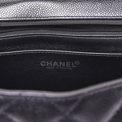 Chanel Caviar Quilted Jumbo Kelly Flap Black 8 of 13