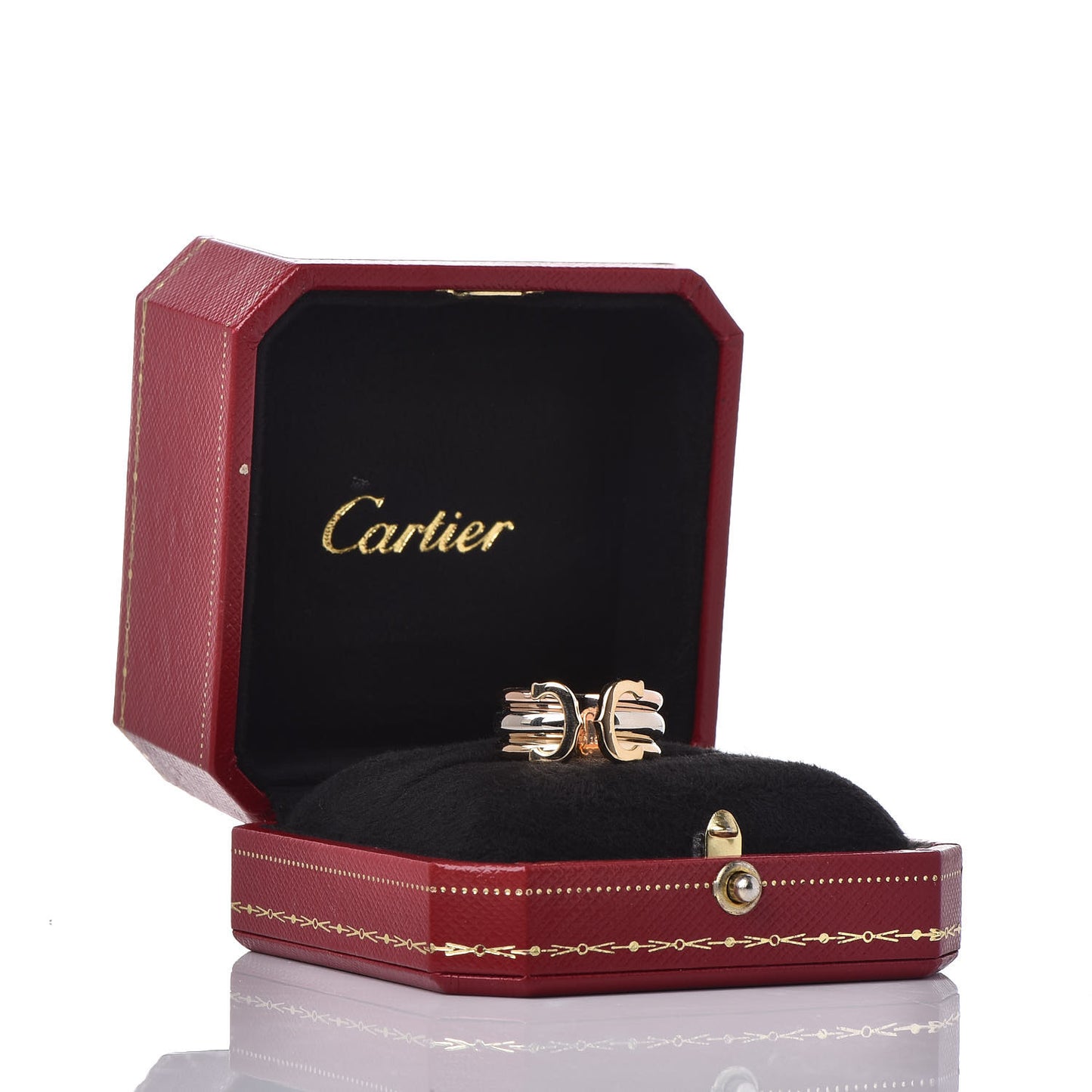 18K Pink Yellow White Gold C De Ring 52 6