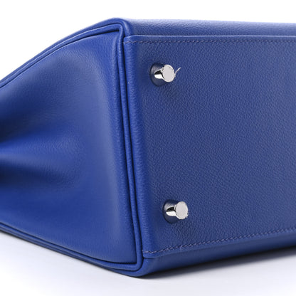 Hermes Evercolor Verso Kelly Retourne 28 Bleu Royal 5P Pink 7 of 13
