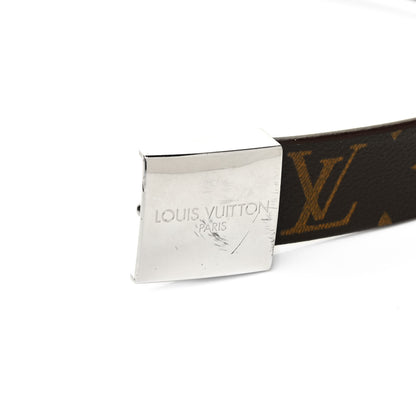 Louis Vuitton Monogram Ceinture Belt Silver Buckle 100 40 6 of 7