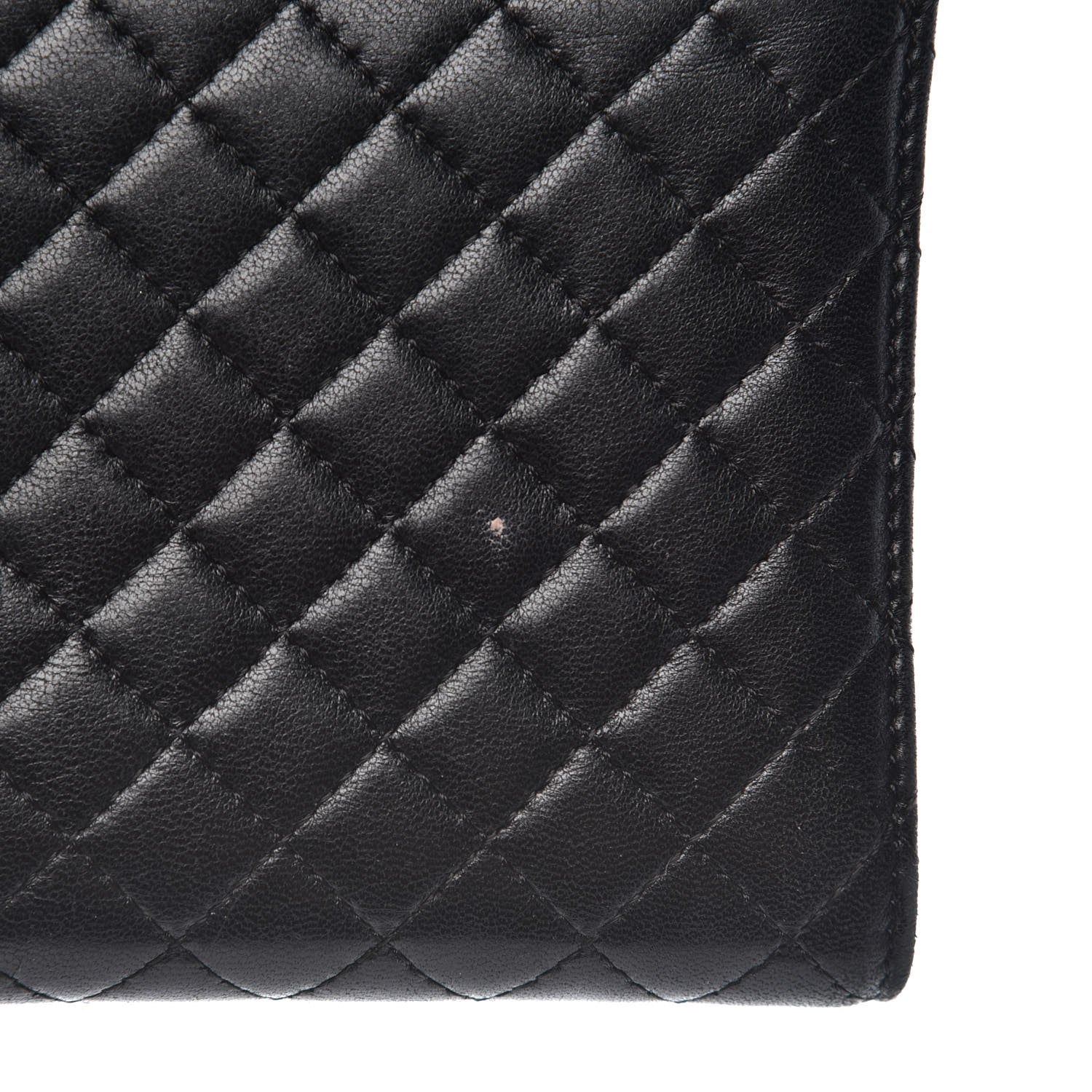 Chanel Lambskin Micro Quilted Tri-Fold Wallet Black 10 of 17