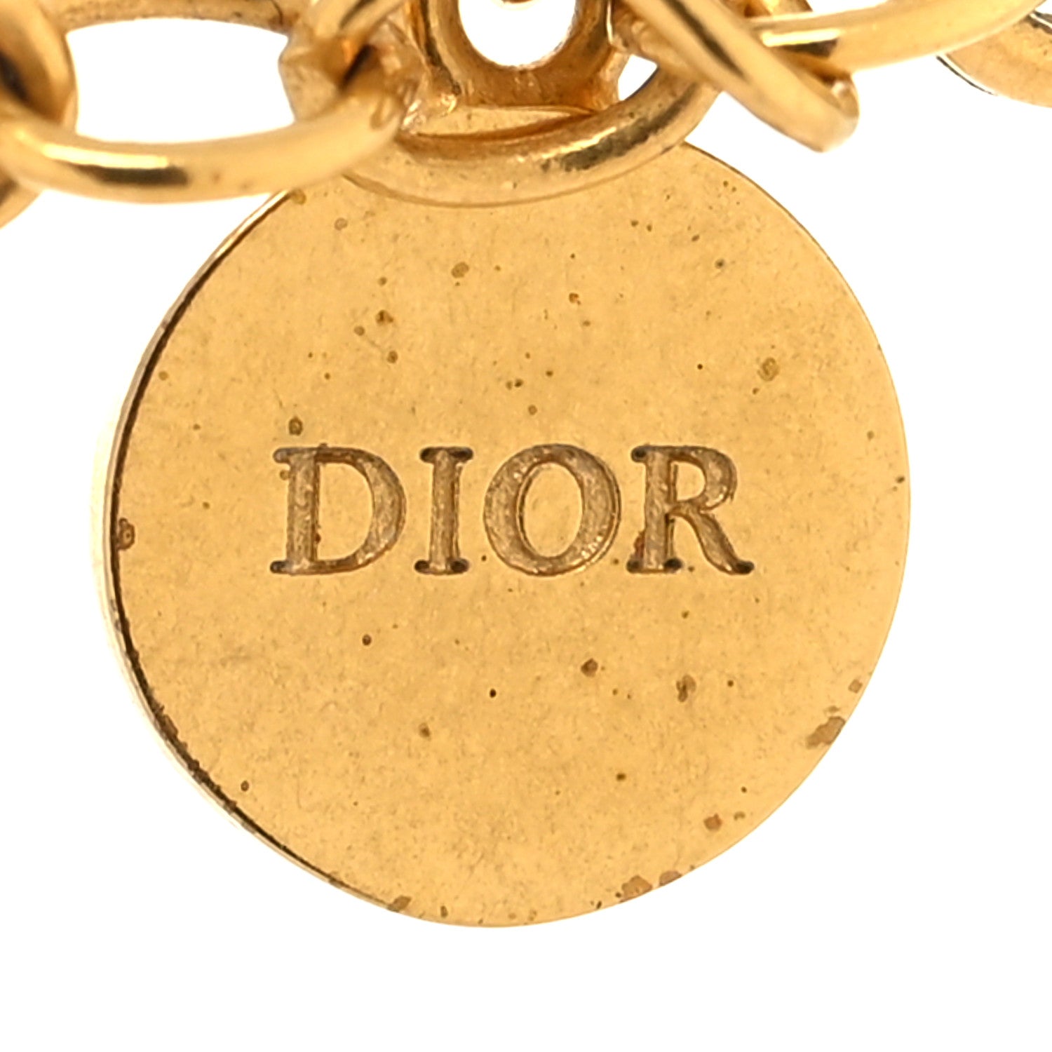 Christian Dior Metal Petit CD Choker Necklace Gold 5 of 5