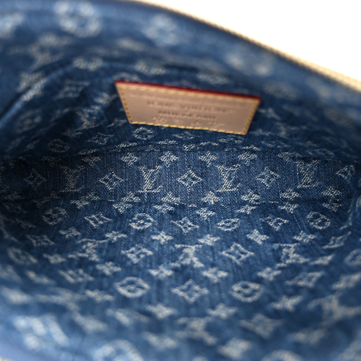 Louis Vuitton LV X TM Monogram Denim Cerises Pochette Accessories Blue 5 of 10