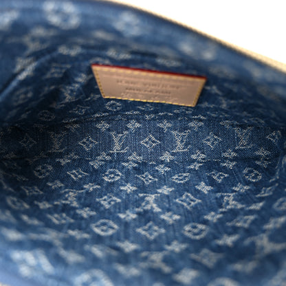 Louis Vuitton LV X TM Monogram Denim Cerises Pochette Accessories Blue 5 of 10
