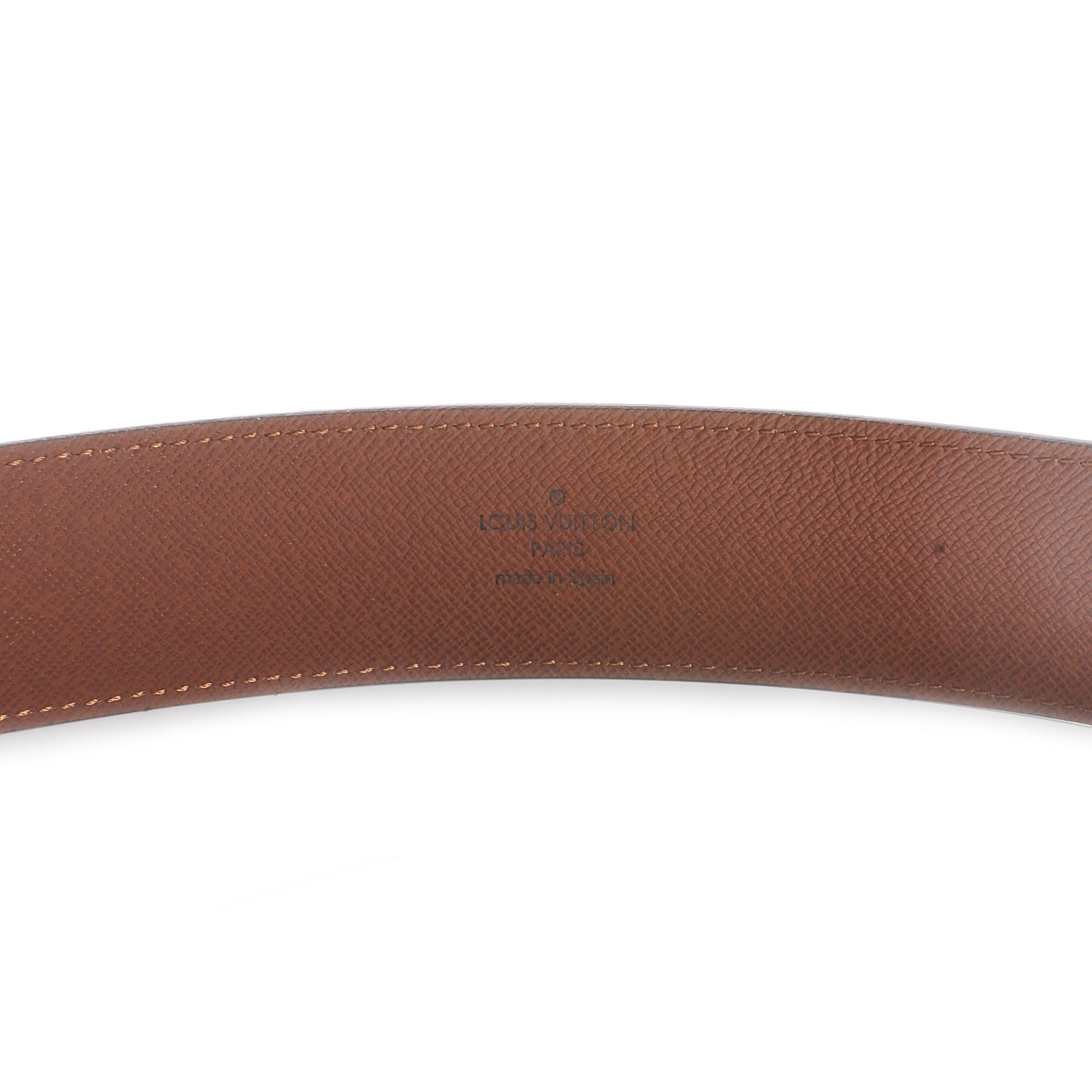 Louis Vuitton Monogram Belt Gold Buckle 95 38 4 of 6