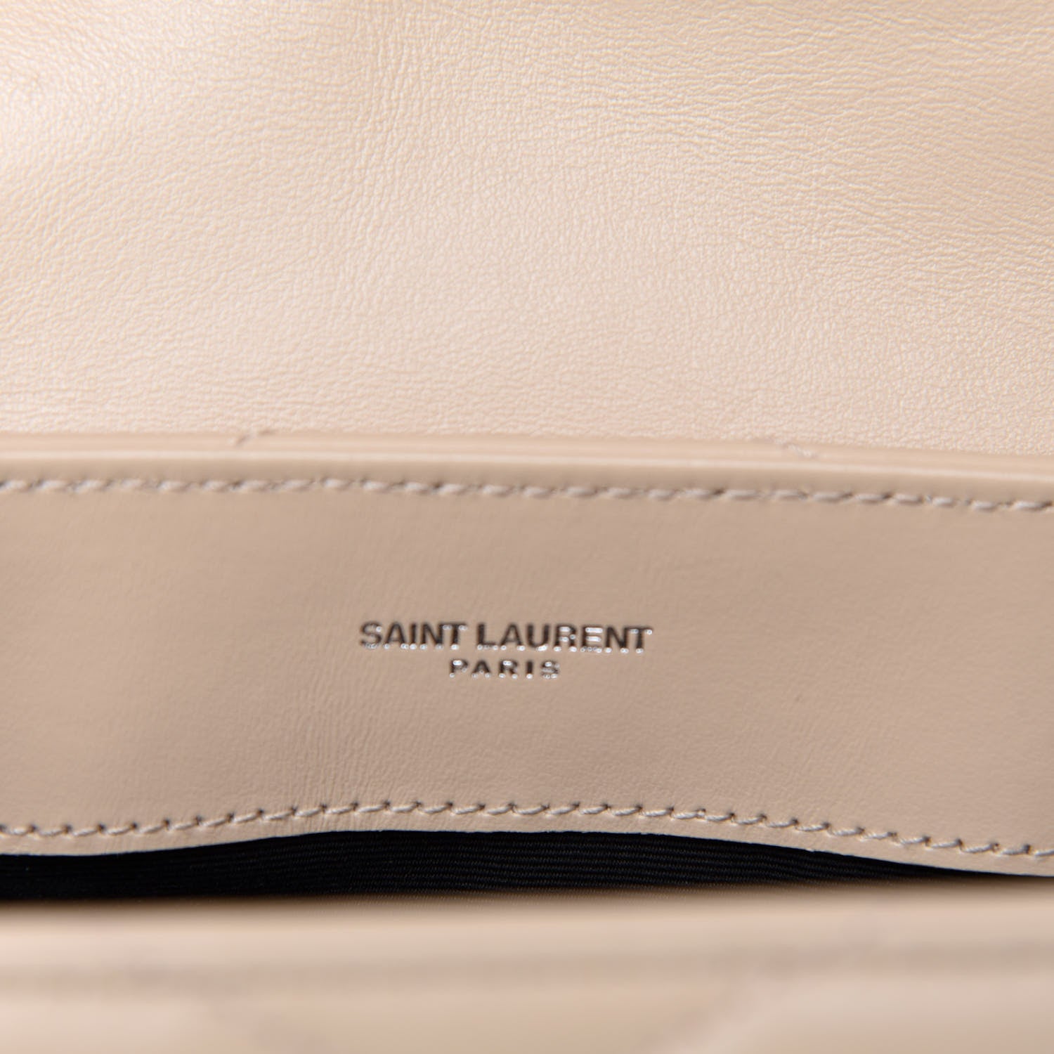 Saint Laurent Calfskin Y Quilted Monogram Small Loulou Chain Satchel Nude Powder 9 of 12