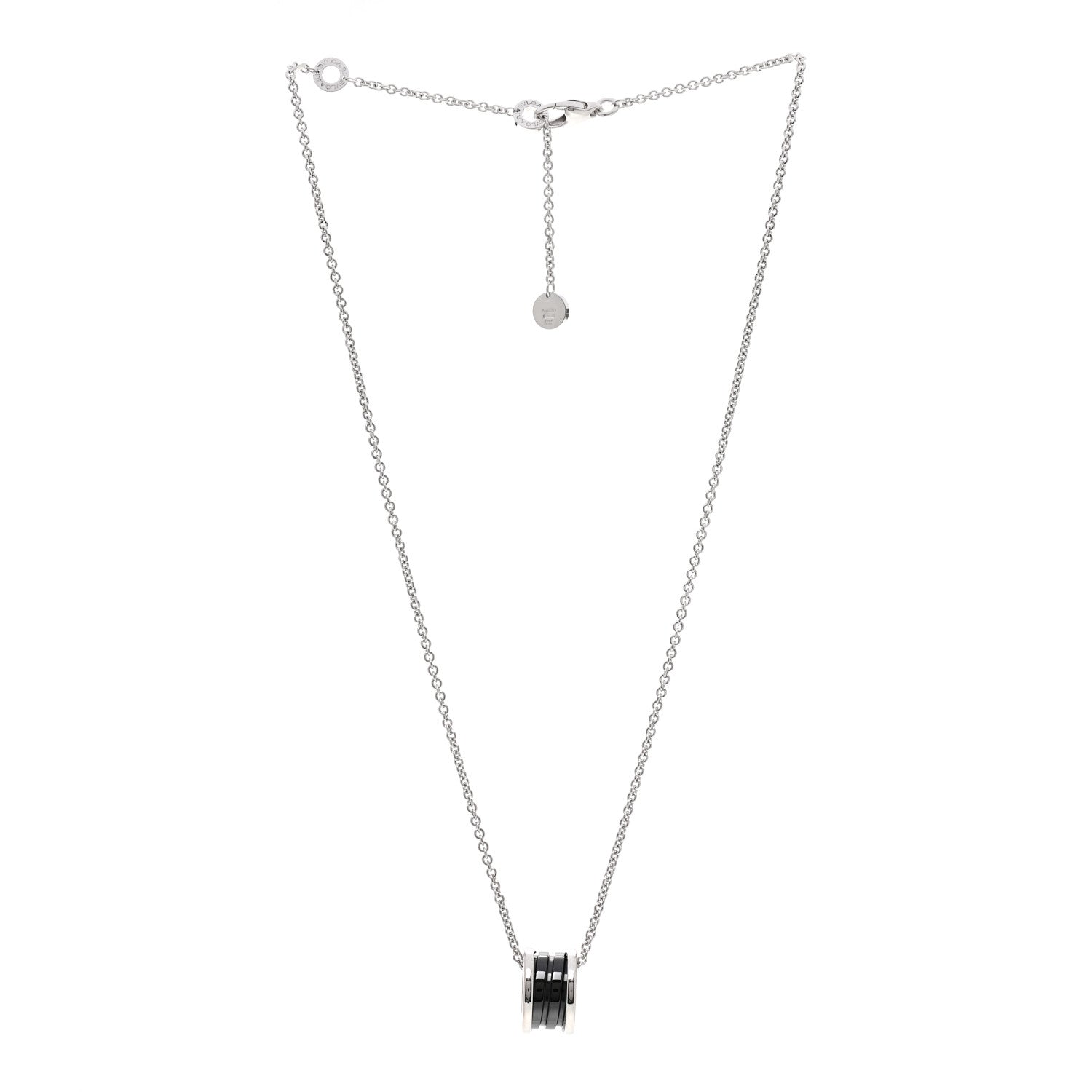 Bulgari Sterling Silver Ceramic Save The Children Pendant Necklace 3 of 7