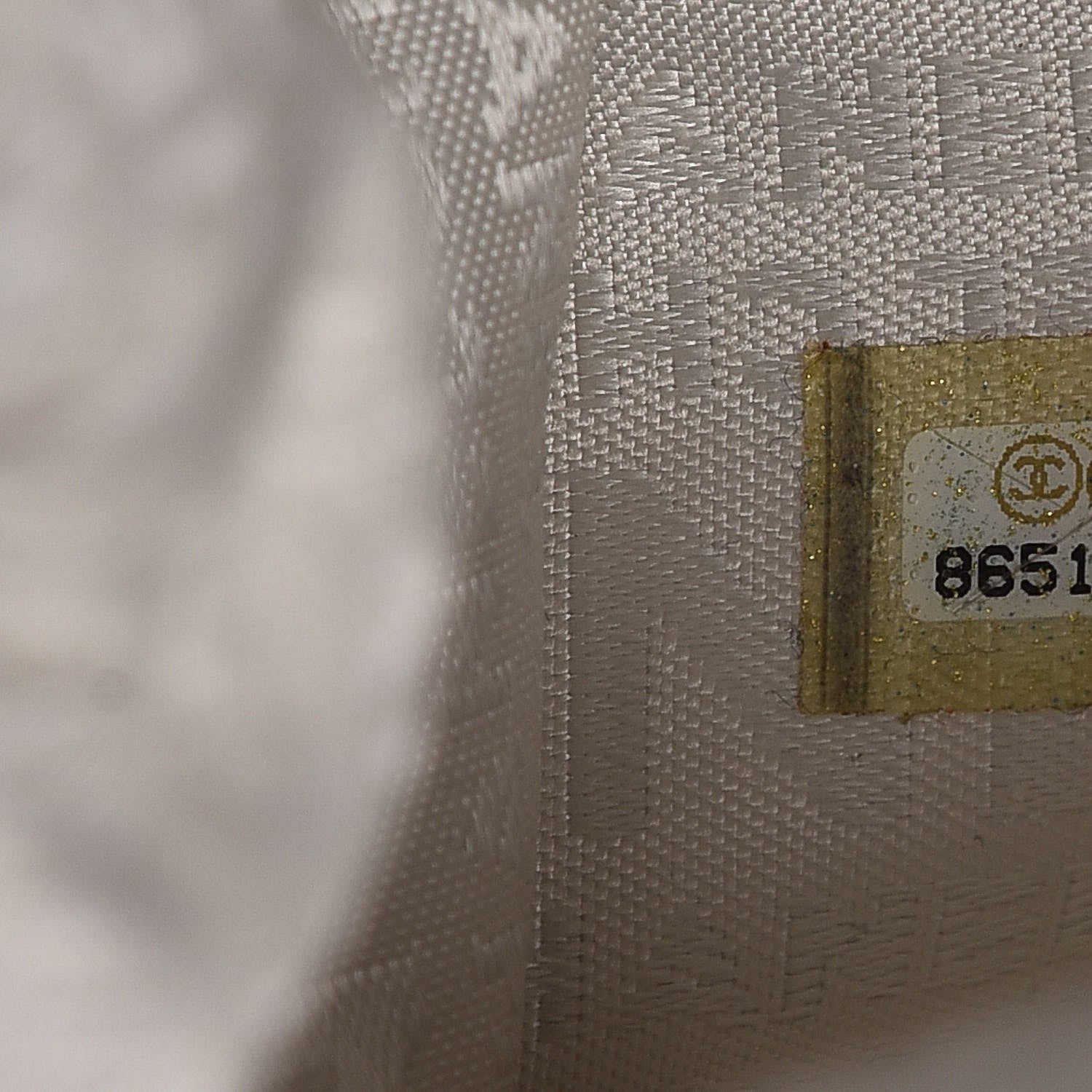 Chanel Lambskin Chain Embellished Frame Tote Ivory 7 of 14