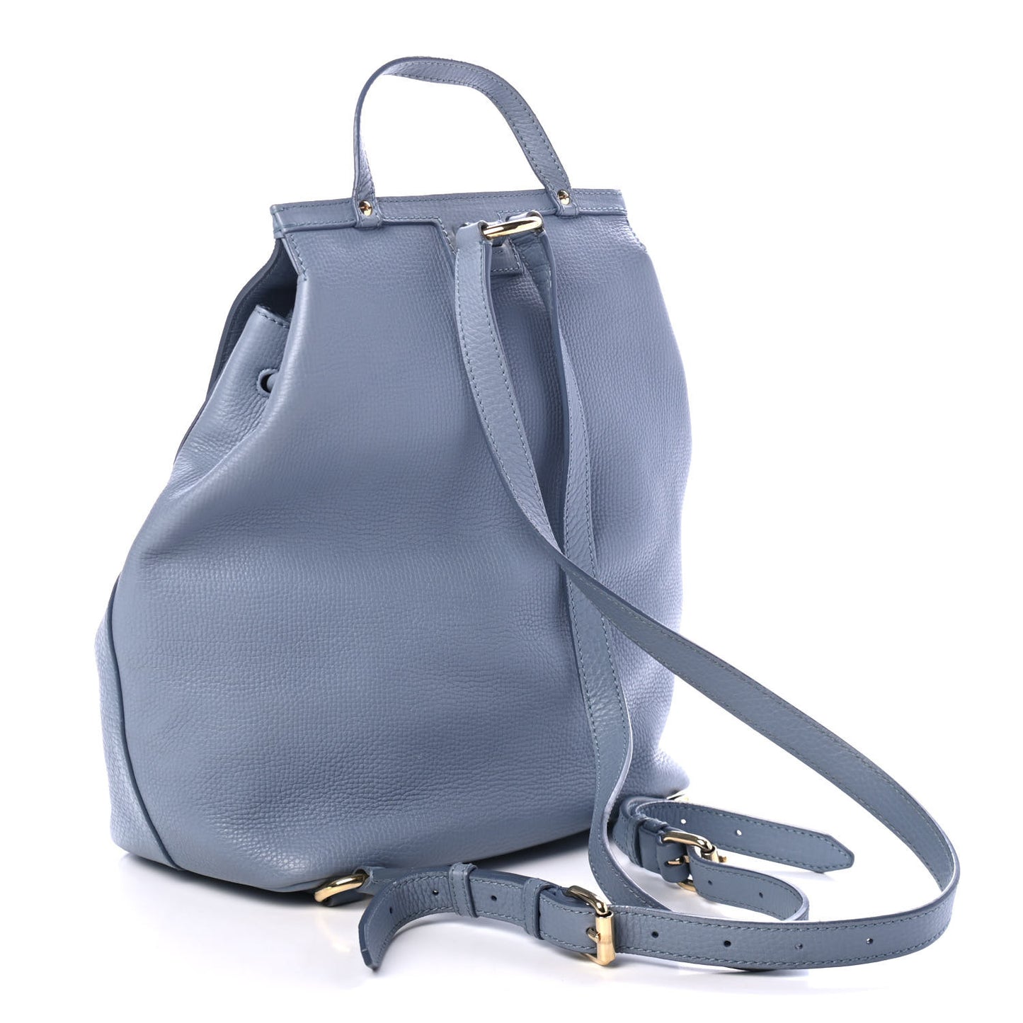 Calfskin Studded Miss Sicily Backpack Light Blue