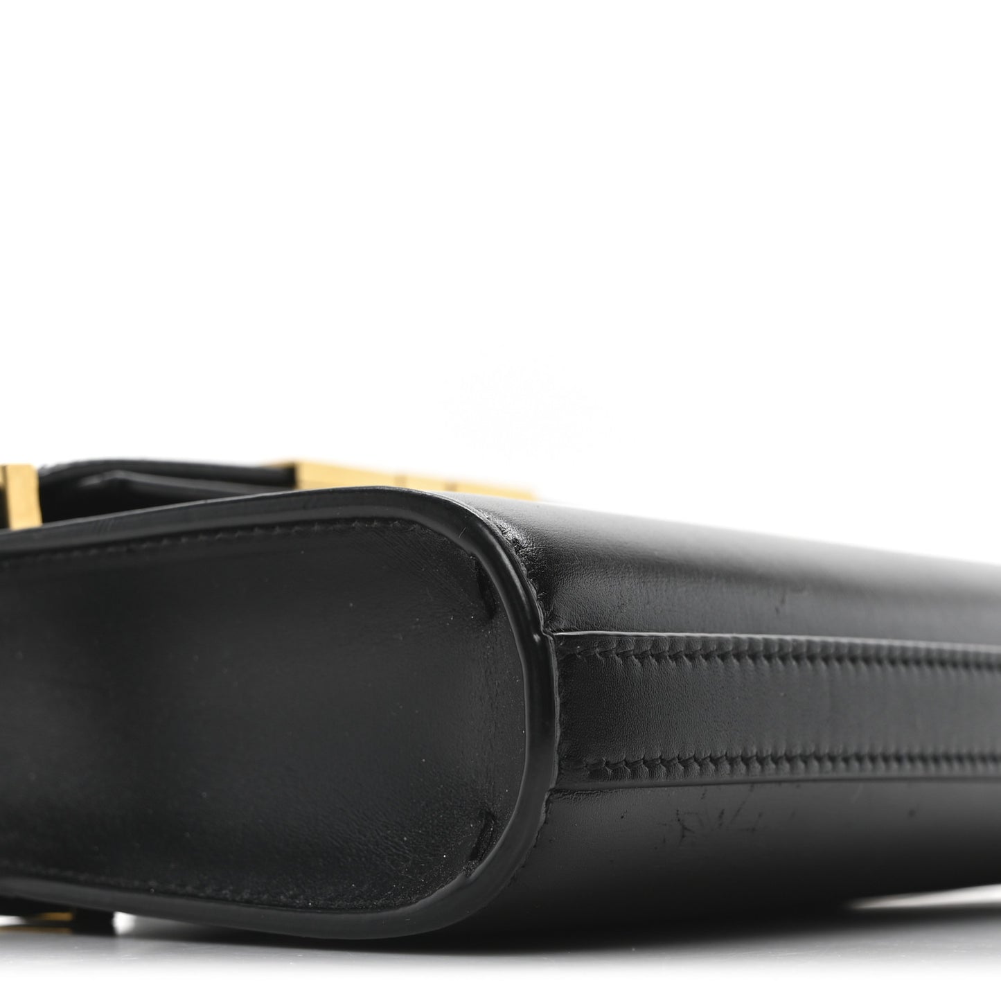 Smooth Calfskin Mini Manhattan Shoulder Bag Black