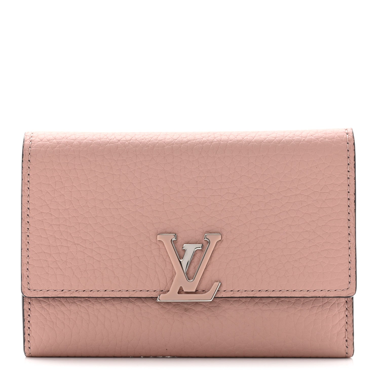 Louis Vuitton Taurillon Capucines Compact Wallet Magnolia 1 of 6