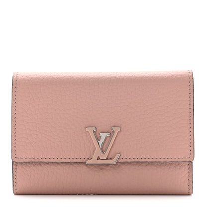 Louis Vuitton Taurillon Capucines Compact Wallet Magnolia 1 of 6