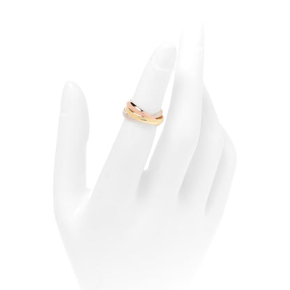 Cartier 18K Pink Yellow White Gold Classic Trinity Ring 48 4.5 2 of 7
