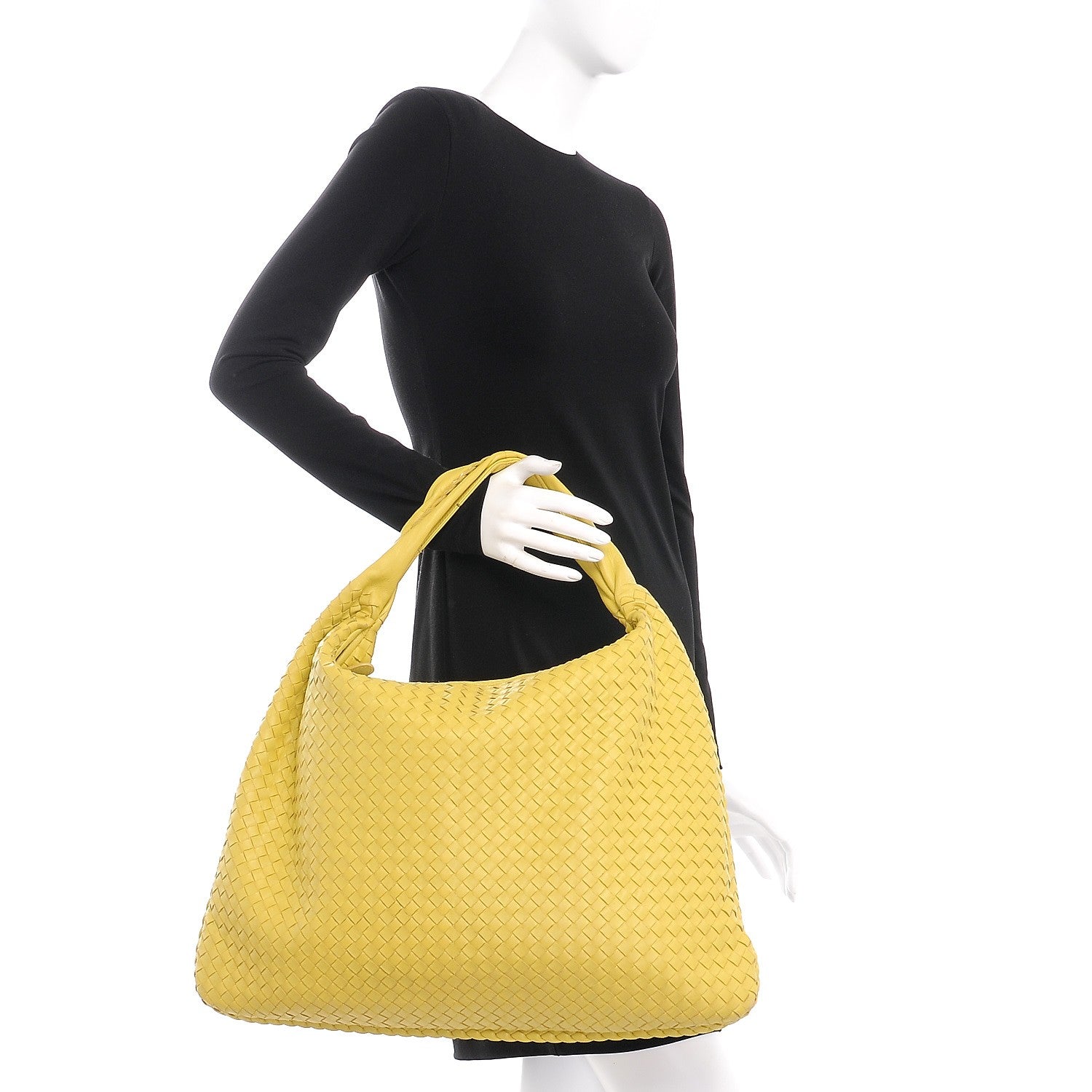 Bottega Veneta Nappa Intrecciato Maxi Veneta Hobo Yellow 2 of 12