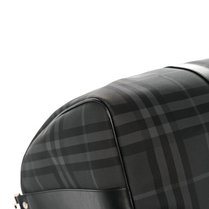 Burberry Nylon Smoked Check Duffle Bag Black 10 of 14