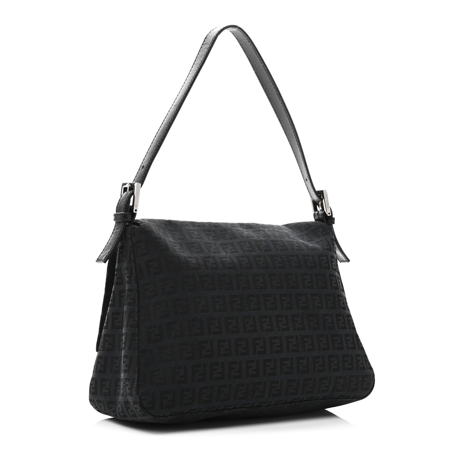 Fendi Zucchino Mama Baguette Black 3 of 10