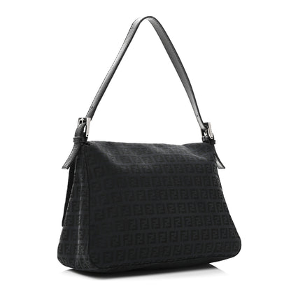 Fendi Zucchino Mama Baguette Black 3 of 10