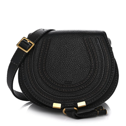 Chloe Calfskin Mini Marcie Round Crossbody Bag Black 1 of 10