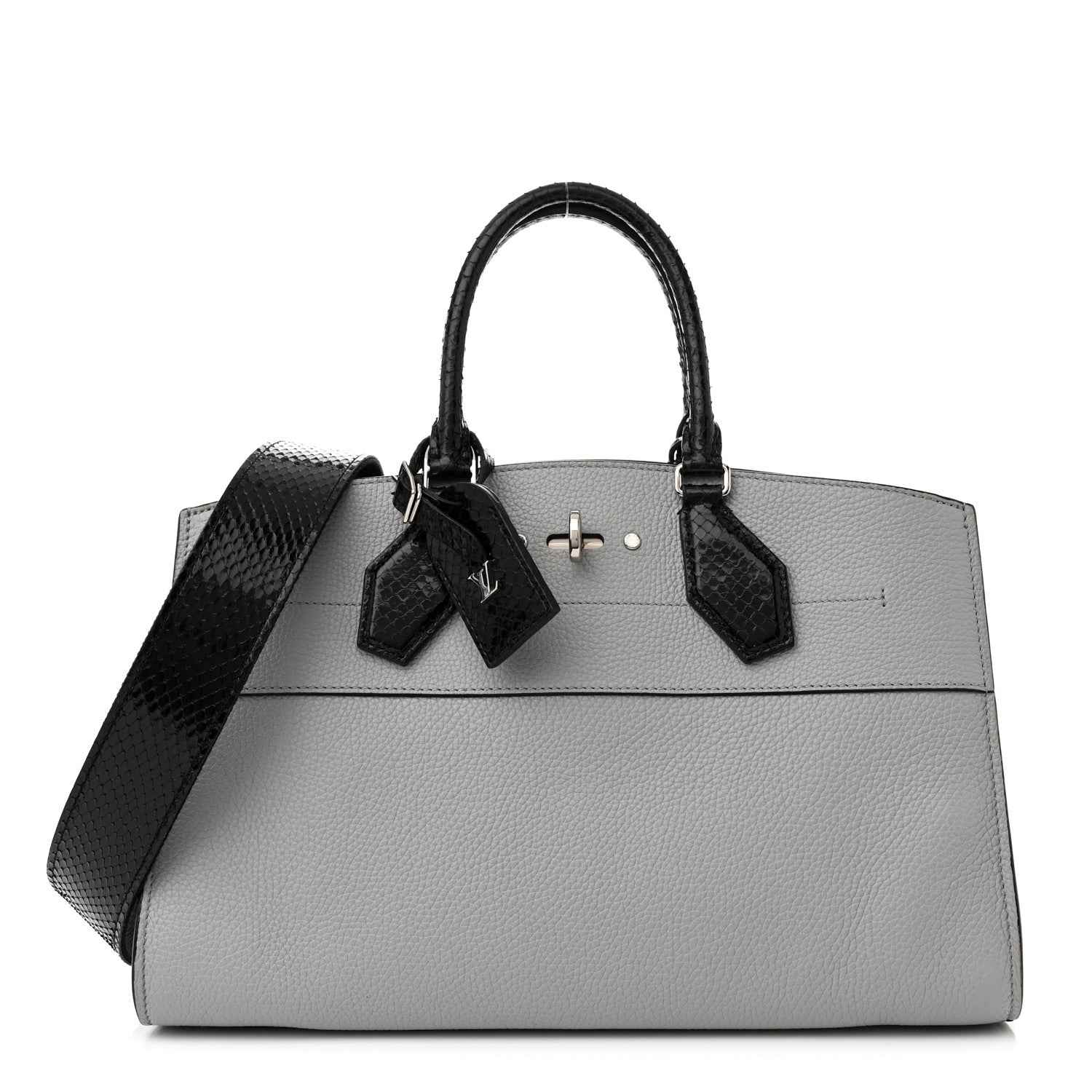 Louis Vuitton Calfskin Ayers City Steamer EW Black Gray 1 of 13