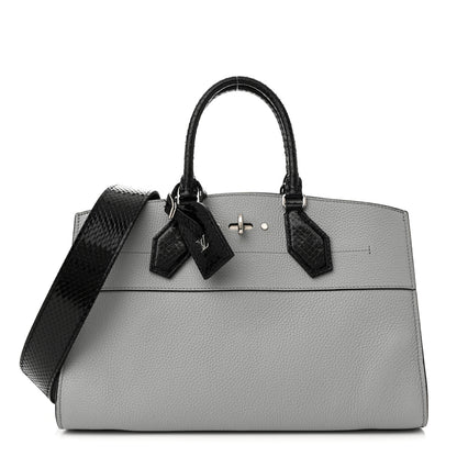 Louis Vuitton Calfskin Ayers City Steamer EW Black Gray 1 of 13