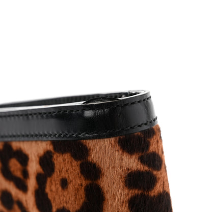 Gucci Calf Hair Jaguar Printed Small Lady Buckle Clutch Black 11 of 13