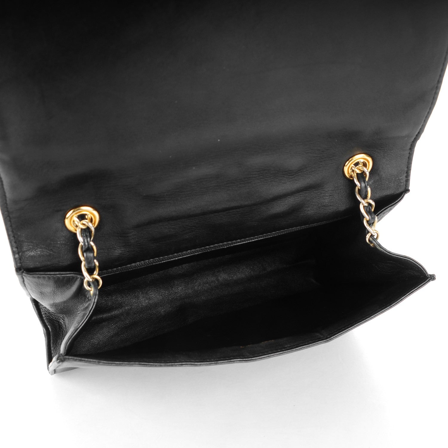 Chanel Lambskin Quilted CC Small Single Flap Black 5 of 10