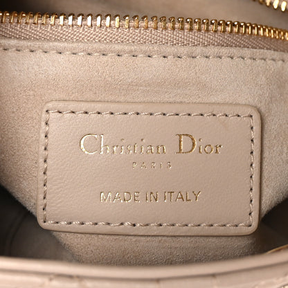 Christian Dior Lambskin Cannage Mini Lady Dior Sand 6 of 11