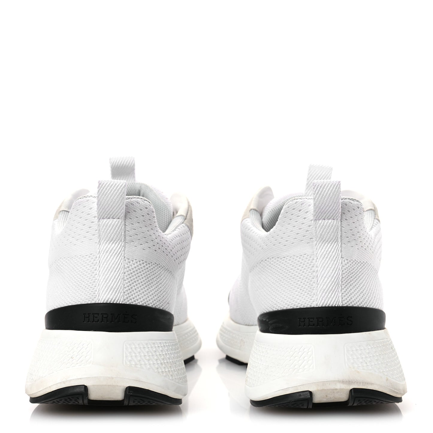 Technical Knit Suede Heros Sneakers 37.5 White